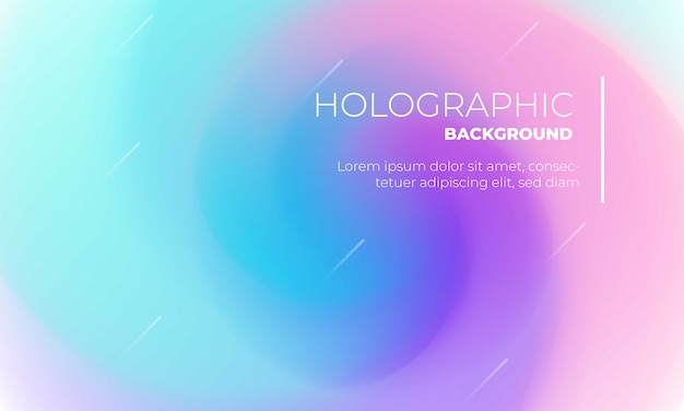 Fundo holográfico colorido para capa ou cartaz