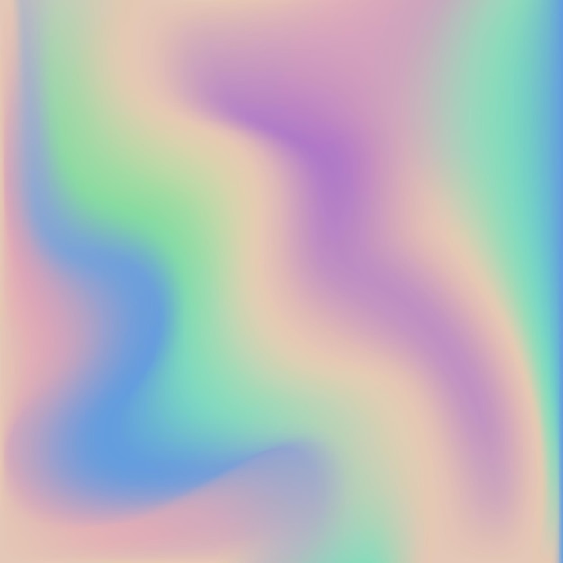 Fundo holográfico vetorial abstrato Textura pastel colorida na moda para seu projeto