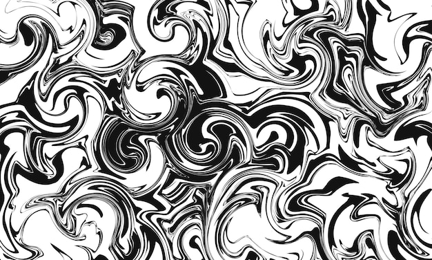 Fundo horizontal abstrato com ondas líquidas coloridas Estilo de ilustração vetorial de moda retro