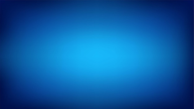Fundo largo azul escuro com gradiente desfocado radial no centro da composição. Ilustração abstrata para papel de parede