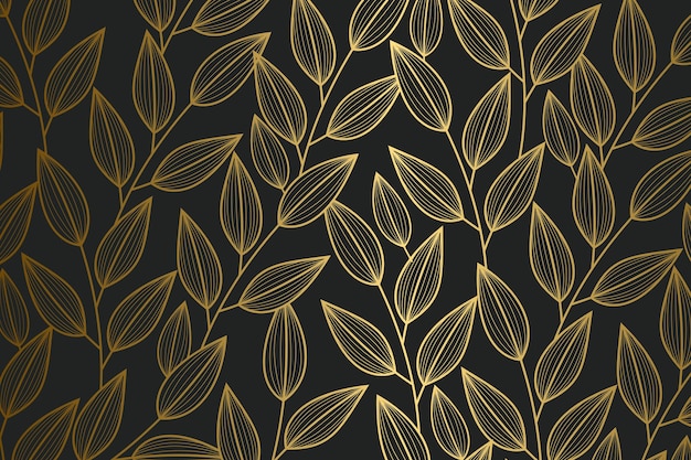 Fundo linear dourado gradiente