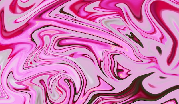 Fundo líquido criativo abstrato colorido rosa e rosa claro com onda suave e brilhante
