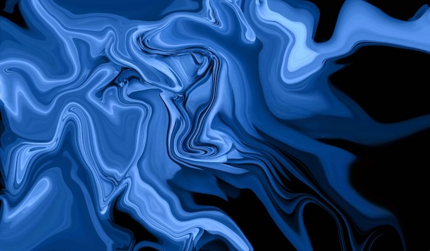 Fundo líquido criativo azul colorido abstrato com onda suave e brilhante