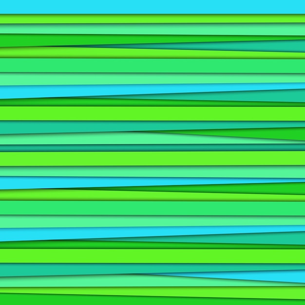 Fundo listrado abstrato azul e verde. ilustração vetorial