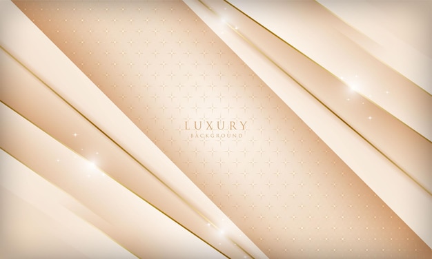 Fundo luxuoso com linha dourada brilho diagonal e efeito de luz Modelo de capa moderno