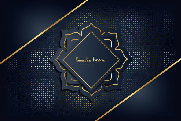 Fundo luxuoso do ramadan kareem.