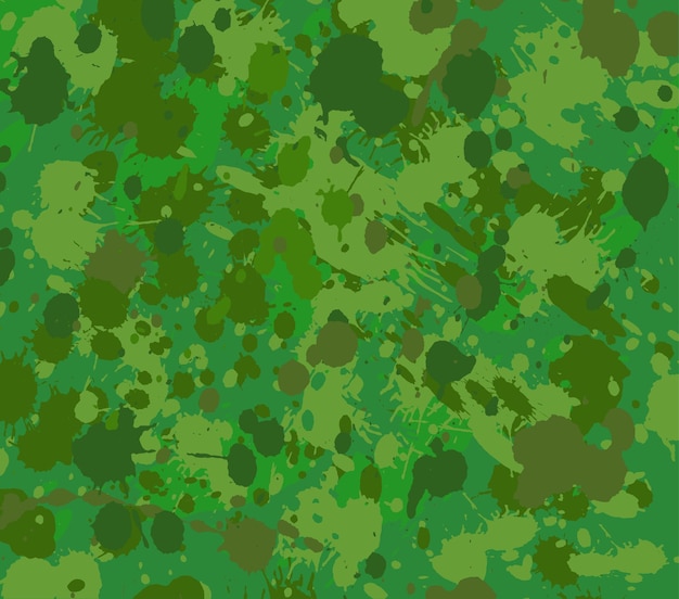 Vetor fundo militar de camuflagem com salpicos