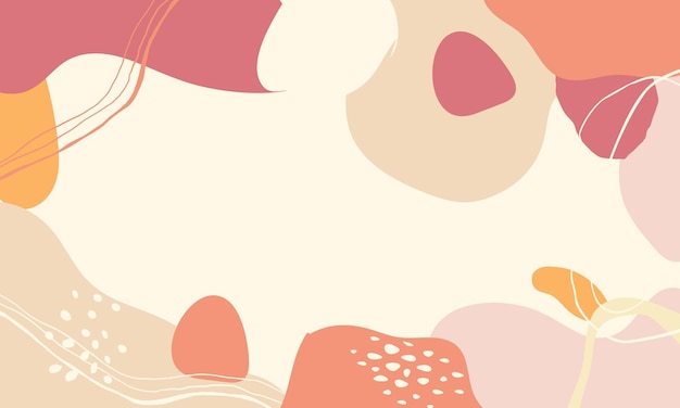 Fundo minimalista desenhado à mão Fundo de forma abstrata desenhado a mão