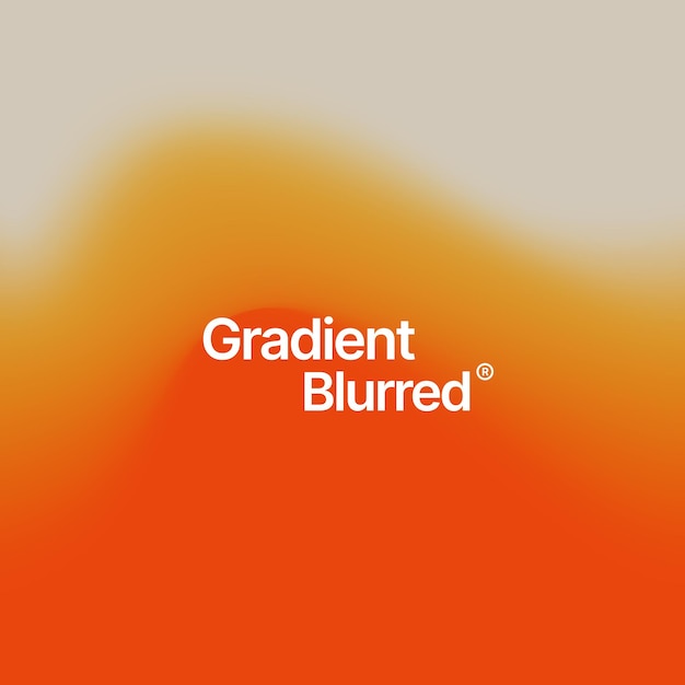 Fundo minimalista laranja com gradiente desfocado