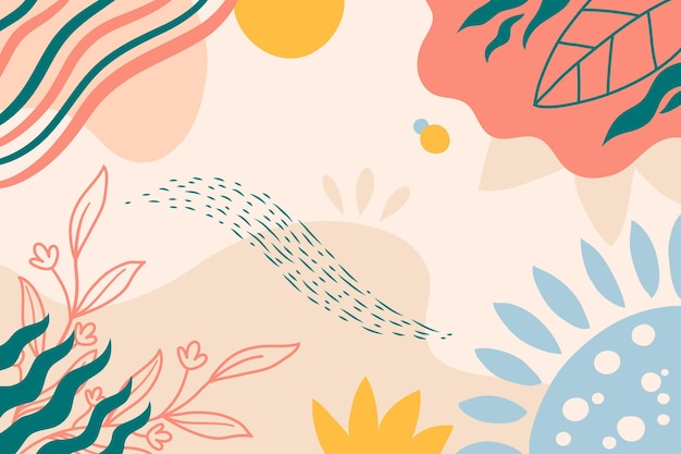Fundo mínimo desenhado à mão