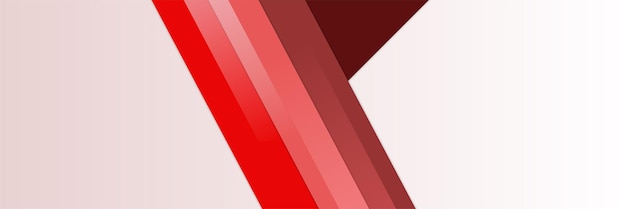 Fundo moderno da bandeira do quadrado abstrato vermelho e branco. Molde abstrato do fundo do teste padrão da bandeira do design gráfico do vetor.