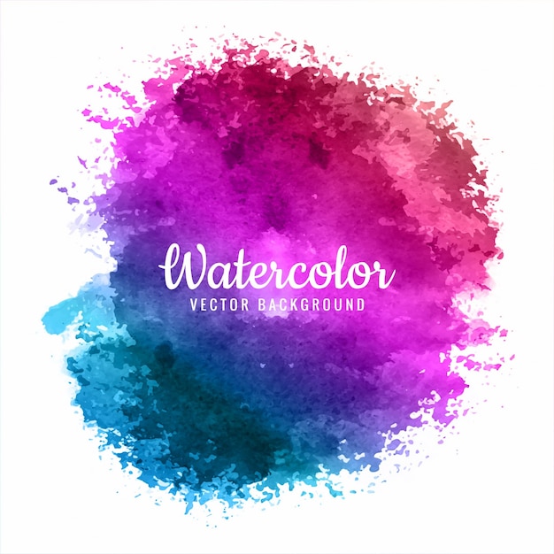 Vetor fundo moderno de aquarela