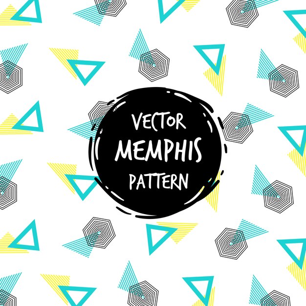 Fundo moderno padrão de memphis