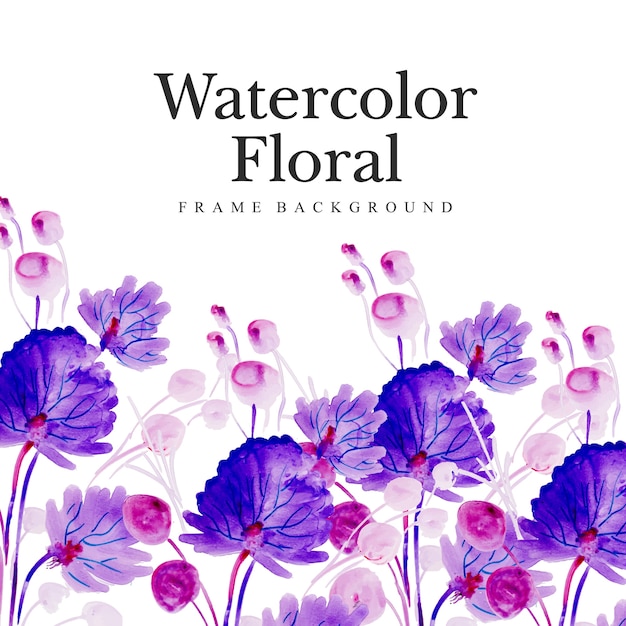 Fundo multiuso floral em aquarela