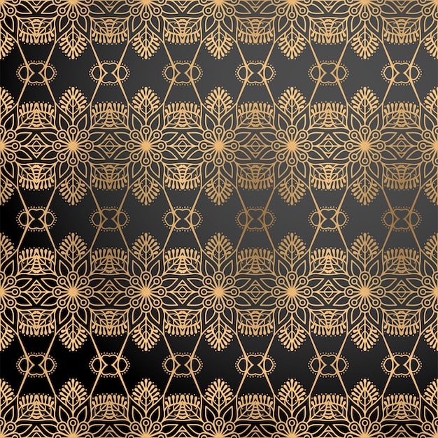 Fundo ornamental de luxo na cor ouro