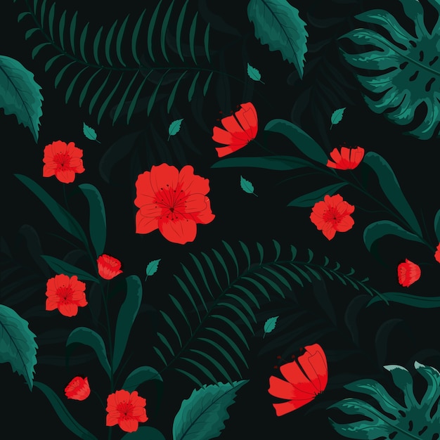 Fundo padrão floral
