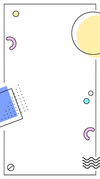 Fundo pastel da história do Facebook de Memphis