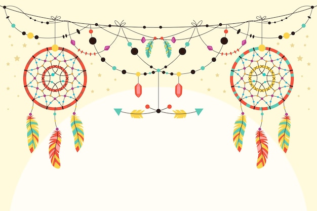 Fundo plano boho