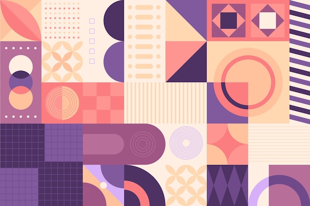 Fundo plano de mosaico