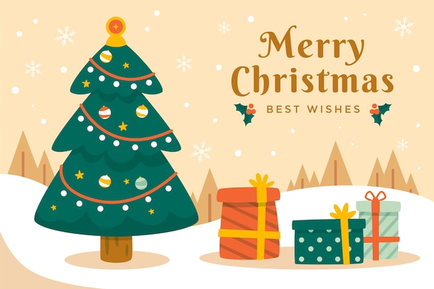 Fundo plano de natal