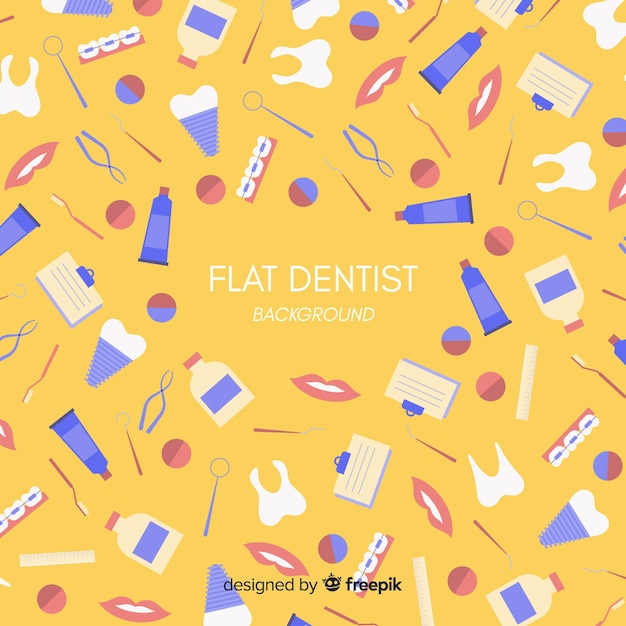 Fundo plano dentista