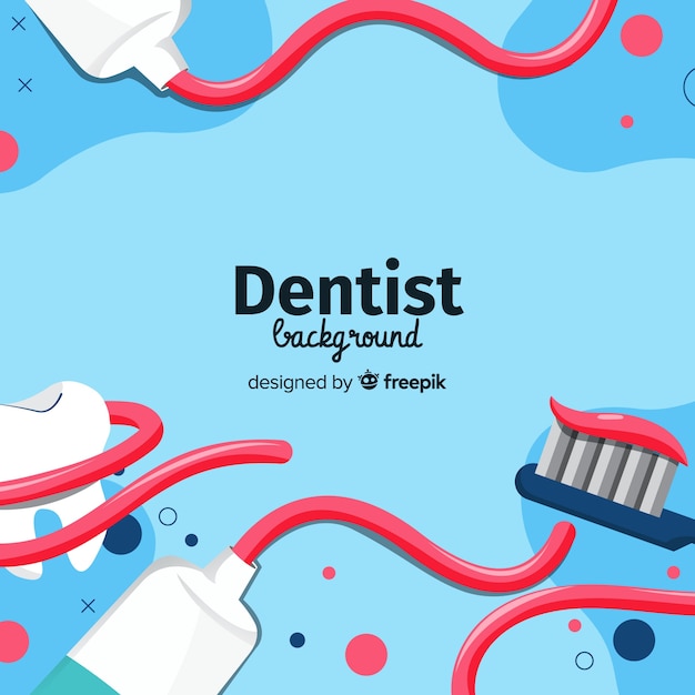 Fundo plano dentista