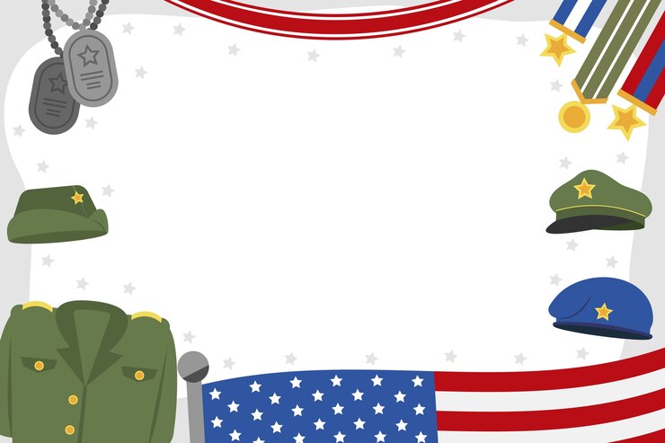 Vetor fundo plano do dia dos veteranos