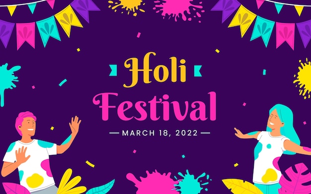 Fundo plano holi