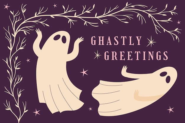 Fundo plano para a temporada de halloween