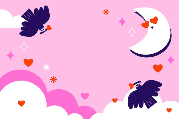 Fundo plano para celebração do dia dos namorados