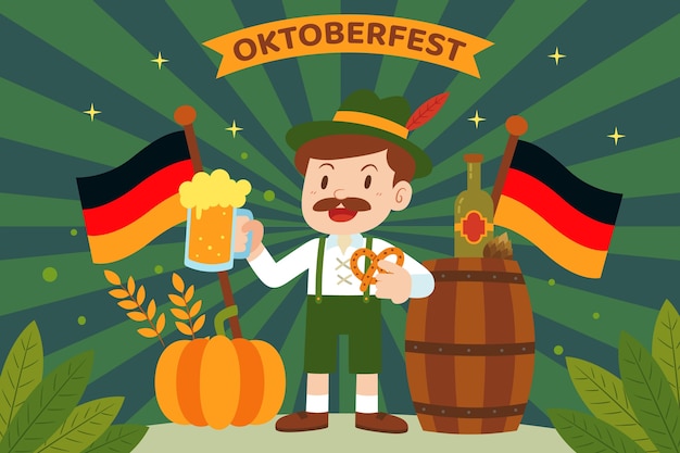 Fundo plano para o festival oktoberfest