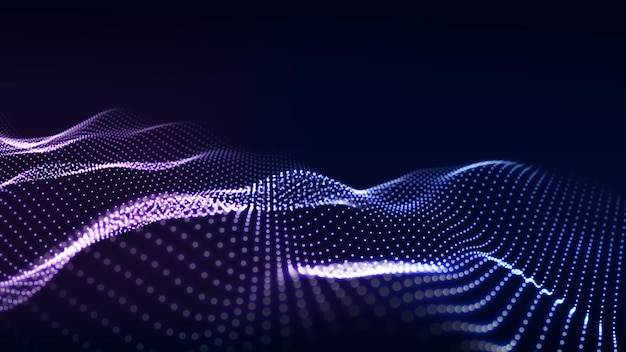 Fundo poligonal abstrato com pontos e linhas de conexão Fundo de tecnologia de conexão