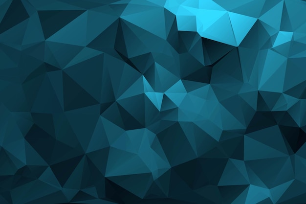 Fundo poligonal azul brilhante moderno