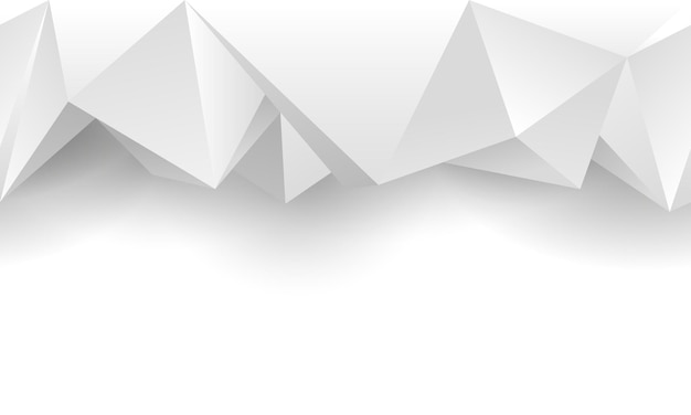 Fundo poligonal branco sem costura para empréstimos de banners e coberturas de redes sociais