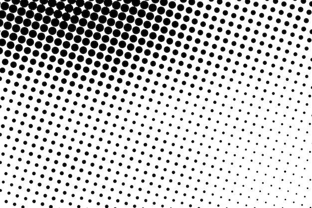 Fundo pontilhado de meio tom padrão vetorial de efeito de meio tom textura grunge