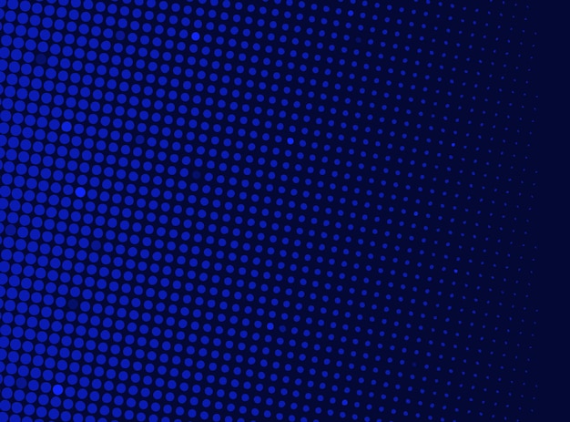 Fundo pontilhado de meio-tono azul escuro