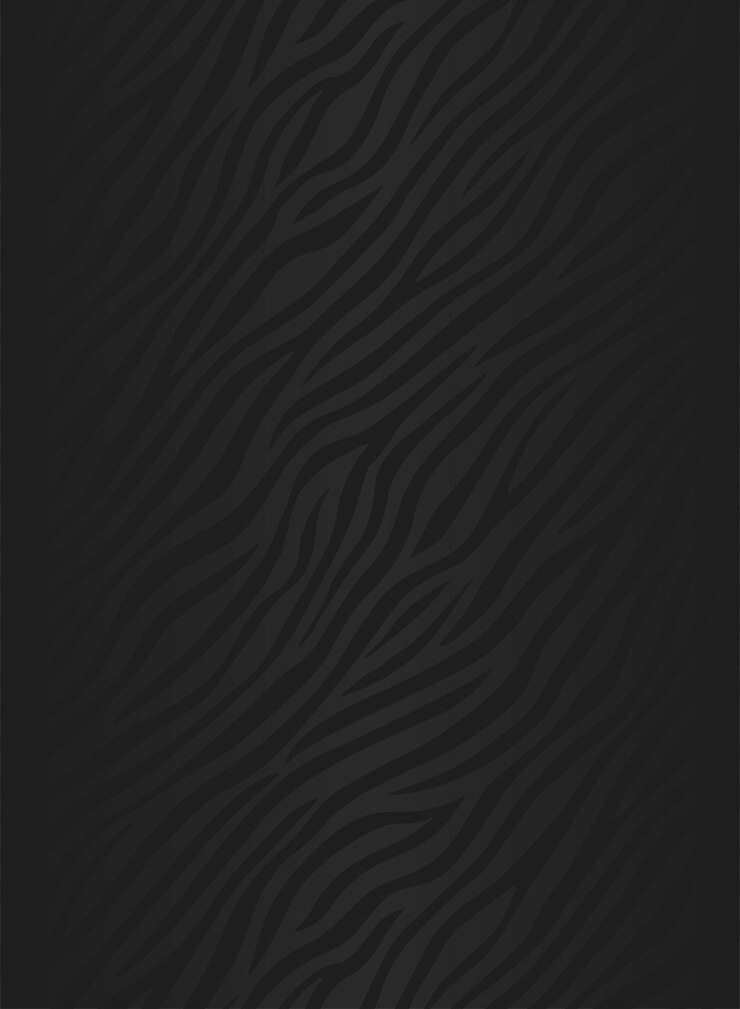 Vetor fundo preto com estampa de zebra de linhas de ondas abstratas