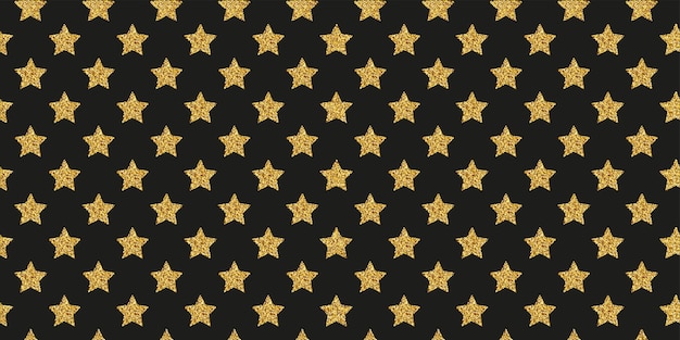 Fundo preto com estrelas de brilho