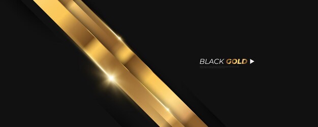 Fundo preto e dourado de luxo em estilo de corte de papel com brilho e efeito de luz Fundo preto e dourado premium para cerimônia de nomeação de prêmio convite formal ou design de certificado
