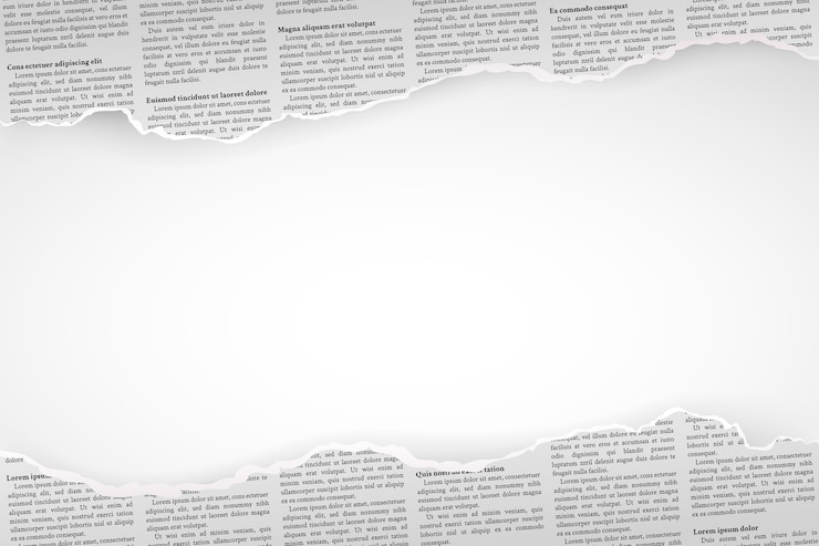 Vetor fundo realista de um jornal