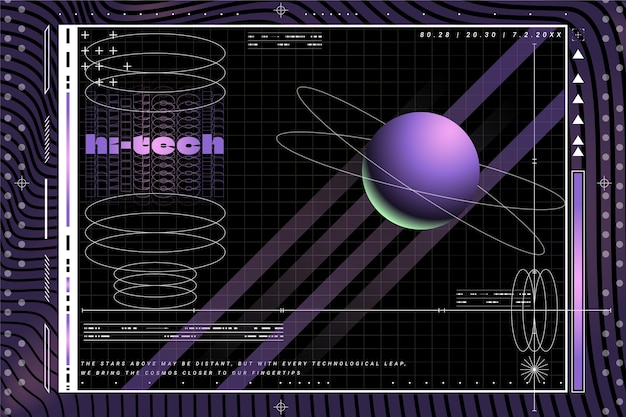 Fundo retrô futurista