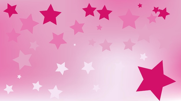 Fundo rosa com estrelas