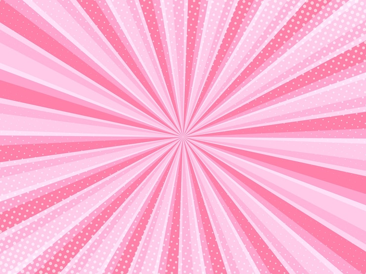 Vetor fundo rosa em quadrinhos com efeito de estilo pop art em meio-tom