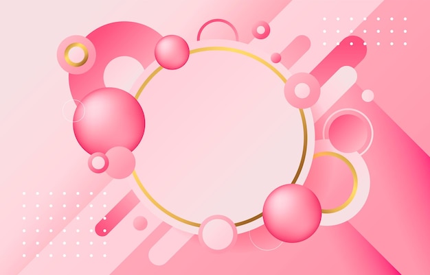 Fundo rosa geométrico moderno