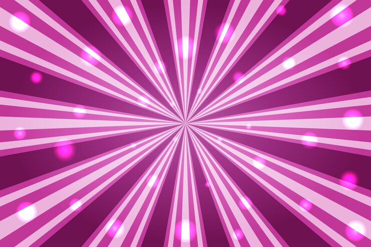 Vetor fundo rosa mágico com estrelas brilhantes fundo mágico com padrão de raios solares ilustração vetorial