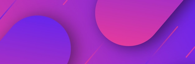 Fundo roxo geométrico moderno com formas dinâmicas abstratas. design de banner. padrão futurista. ilustração vetorial