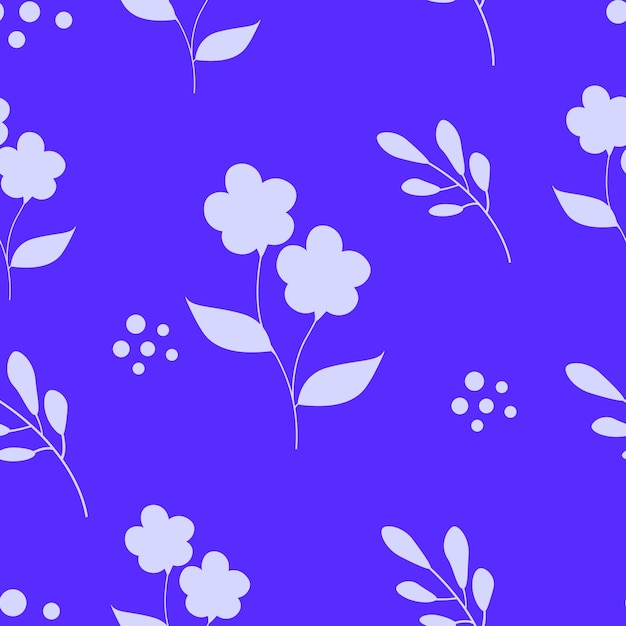 Fundo sem costura floral verão azul