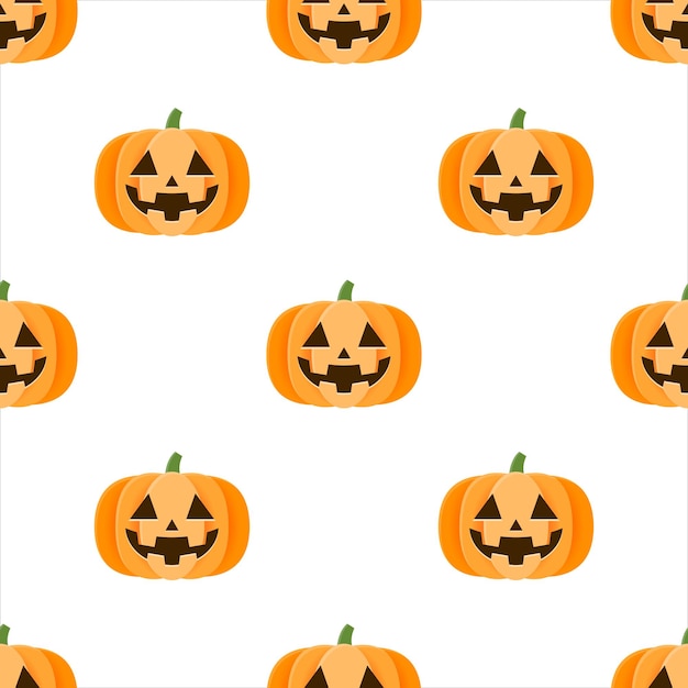 Fundo sem emenda de abóbora de halloween