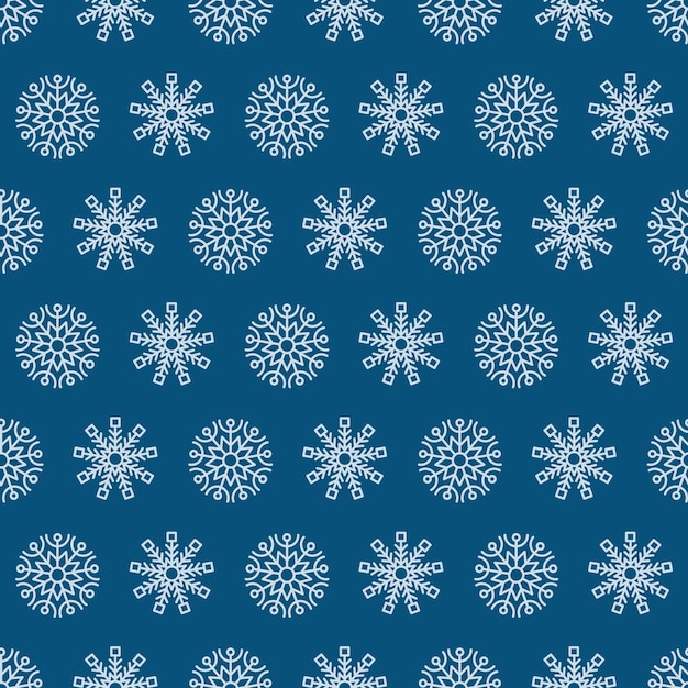 Fundo sem emenda de flocos de neve. elementos de decoração de natal e ano novo. ilustração vetorial