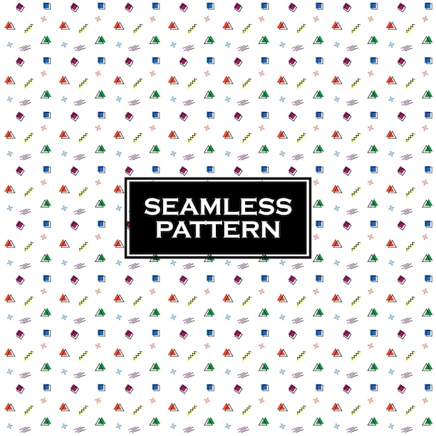 Fundo sem emenda de memphis. padrão de memphis. padrão abstrato na moda. padrão sem emenda de memphis